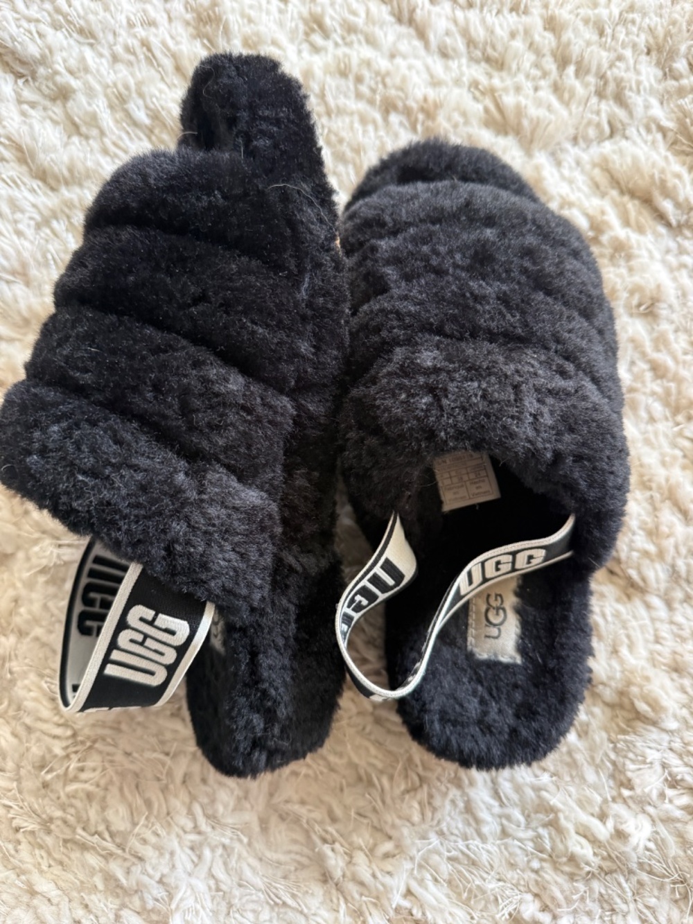 Fluff Yeah Faux Fur Slingback Sandal Sixe 7